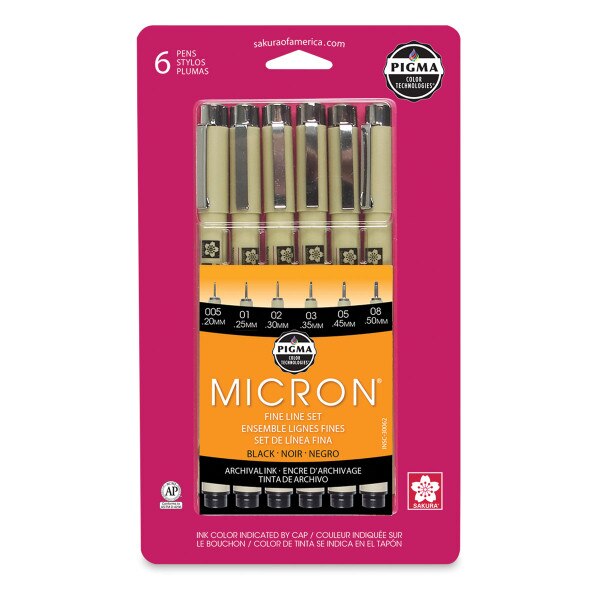 Micron Pens 6 Pack